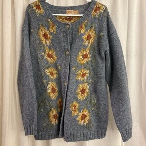 Tweeds Blue Floral Cardigan